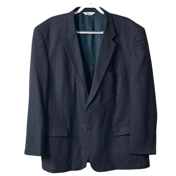 Pronto Uomo Mens 100% Lambswool Single Breasted Blazer Sz 54‎ L